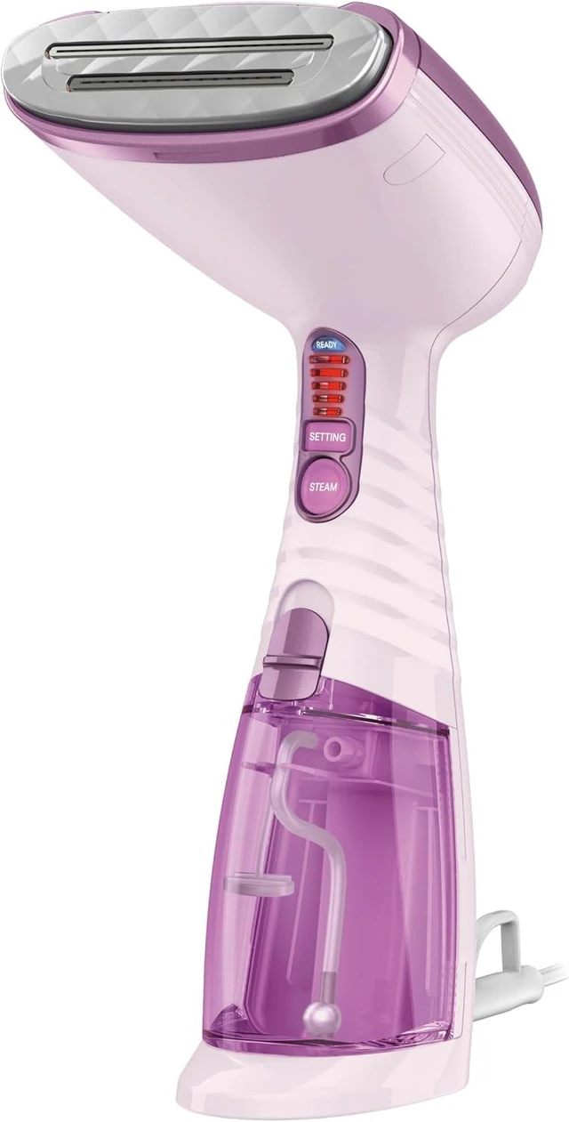 Main image of Conair Handheld Garment Steamer for Clothes, Turbo ExtremeSteam 1875W Fabric Steamer, Portable Handheld Design, Strong Penetrating Steam, Exclusive, Purple