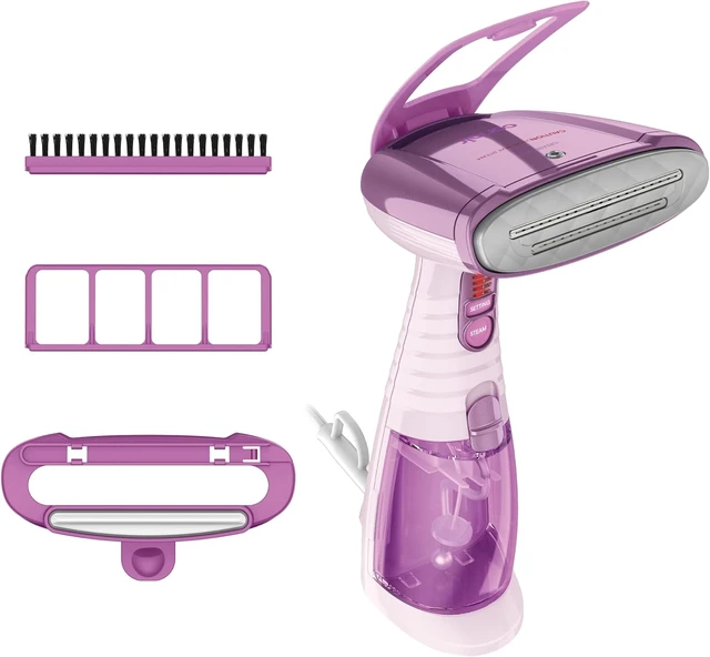 Alt view image 2 of 7 - Conair Handheld Garment Steamer for Clothes, Turbo ExtremeSteam 1875W Fabric Steamer, Portable Handheld Design, Strong Penetrating Steam, Exclusive, Purple