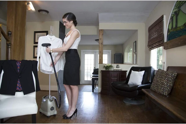Alt view image 3 of 4 - Jiffy Steamer J-2000 Jiffy Garment Steamer with Plastic Steam Head, 120 Volt, Beige