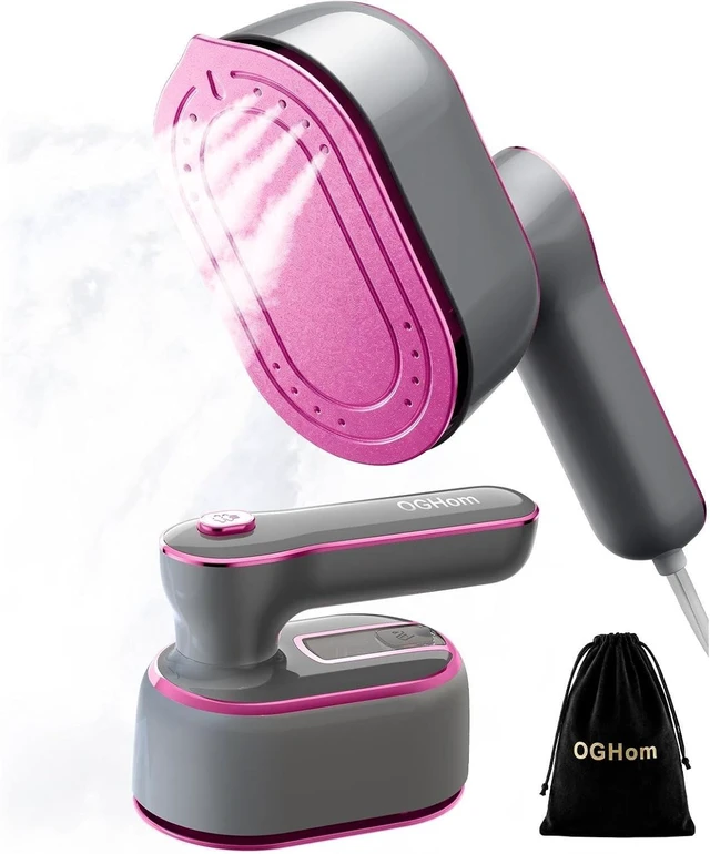 Main image of Steamer for Clothes, 2-in-1 Handheld Clothes Steamer with Dry & Steam Ironing, 180° Rotatable Handle, 20s Fast Heat-Up, 970W Portable Travel Steamer for Clothes, Compact for Home & Travel
