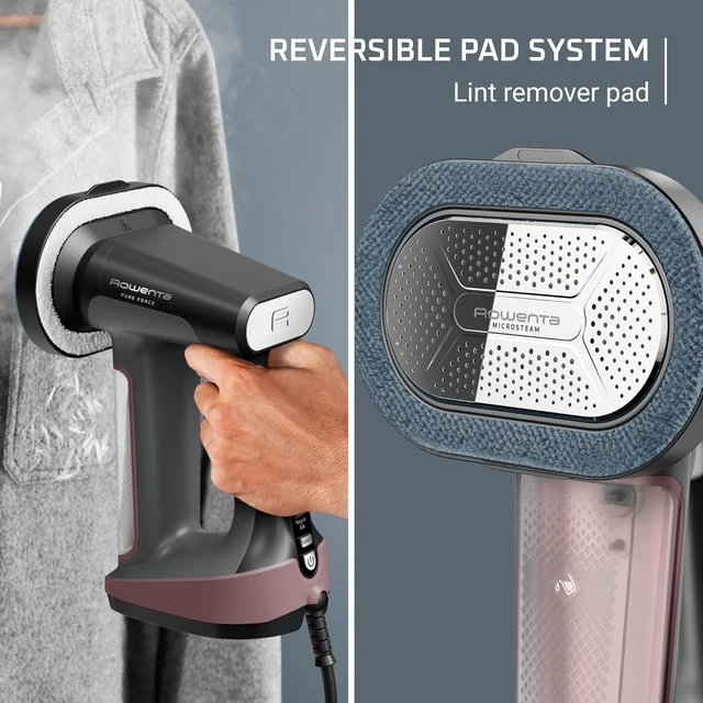 Alt view image 7 of 7 - Rowenta Pure Force 3-in-1 Steamer Iron for Clothes XL Soleplate DR8865