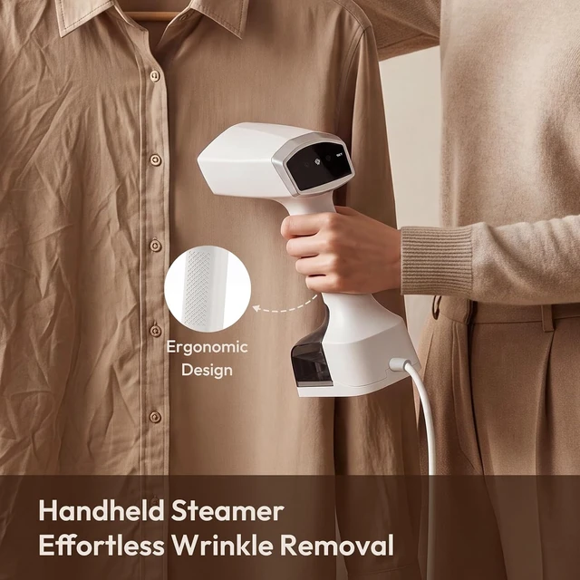 Alt view image 2 of 7 - Handheld Steamer for Clothes 1800W with Large 350ml Water Tank