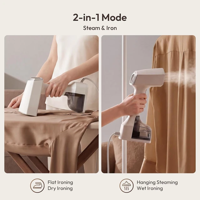 Alt view image 4 of 7 - Handheld Steamer for Clothes 1800W with Large 350ml Water Tank