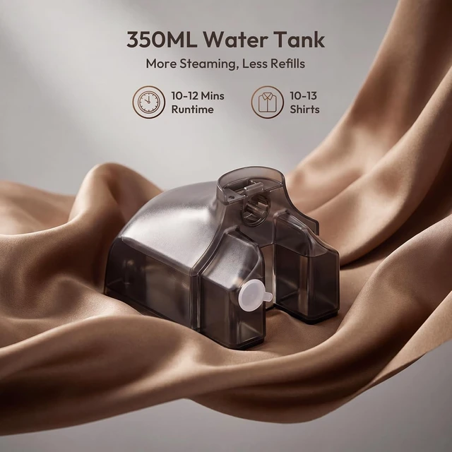 Alt view image 6 of 7 - Handheld Steamer for Clothes 1800W with Large 350ml Water Tank