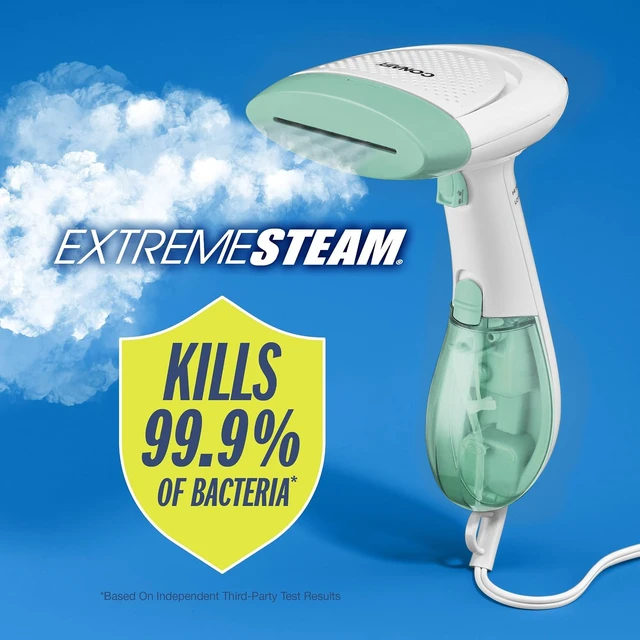 Alt view image 2 of 7 - Conair Handheld Garment Steamer for Clothes, ExtremeSteam 1200W, Portable Handheld Design,White/Light Green
