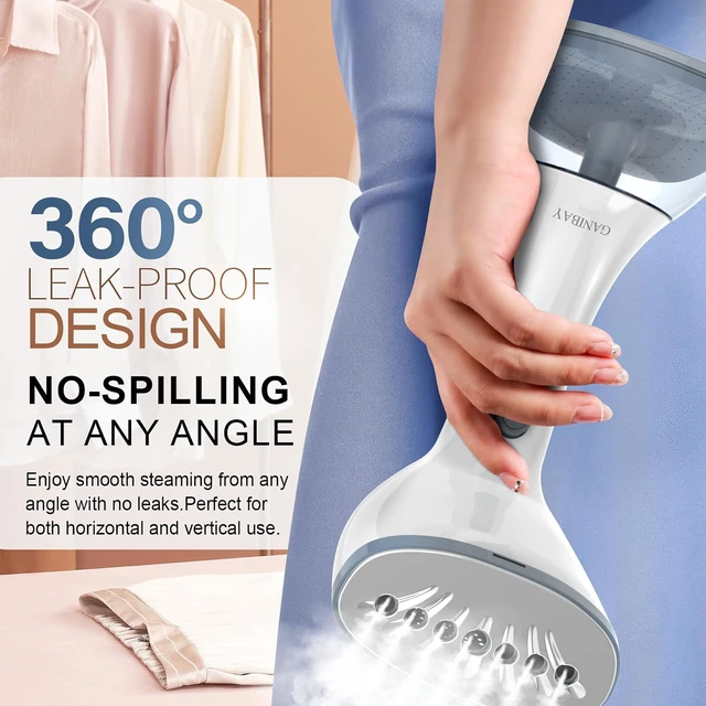 Alt view image 7 of 7 - Steamer for Clothes, Fast Heat-up Clothes Steamer Handheld Garment Steamer with 3 Steam Settings, 380ml Water Tank, 9.8' Cord, Portable Clothing Steamer for Wrinkle Removal Safe on All Fabrics