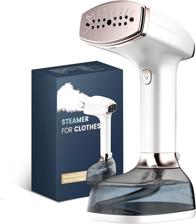 Main image of Steamer for Clothes, 4 Modes with LCD Display, 370ml Large Tank 30s Heat-Up