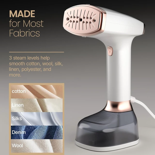 Alt view image 5 of 7 - Steamer for Clothes, 4 Modes with LCD Display, 370ml Large Tank 30s Heat-Up