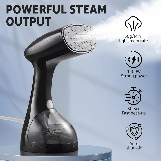 Alt view image 2 of 7 - Steamer for Clothes: 1400W Handheld Garment Steamer & Iron 2-in-1