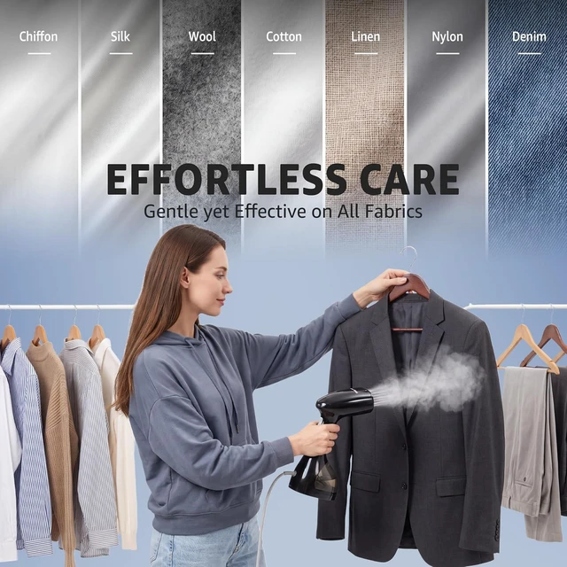 Alt view image 6 of 7 - Steamer for Clothes: 1400W Handheld Garment Steamer & Iron 2-in-1
