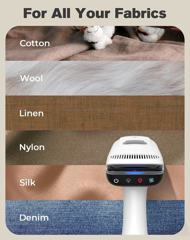 Alt view image 6 of 7 - 4000Pa Vacuum Steamer for Clothes, Handheld Steam Iron with 270ML Tank