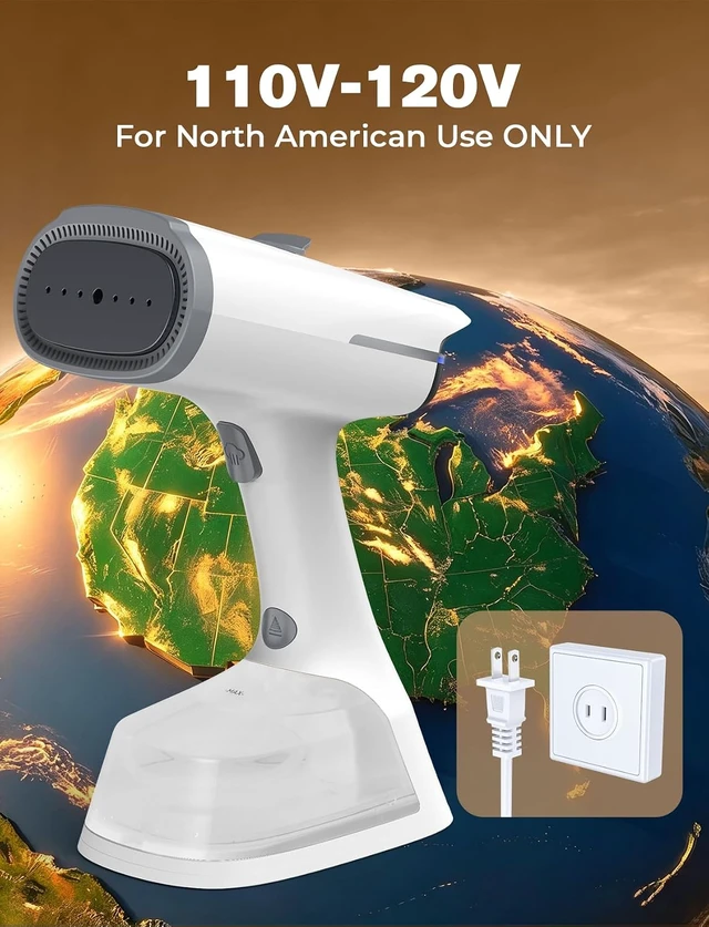 Alt view image 7 of 7 - 4000Pa Vacuum Steamer for Clothes, Handheld Steam Iron with 270ML Tank