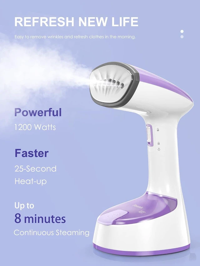 Alt view image 2 of 7 - Reemix Steamer for Clothes, Folding Handheld Design Garment Steamer