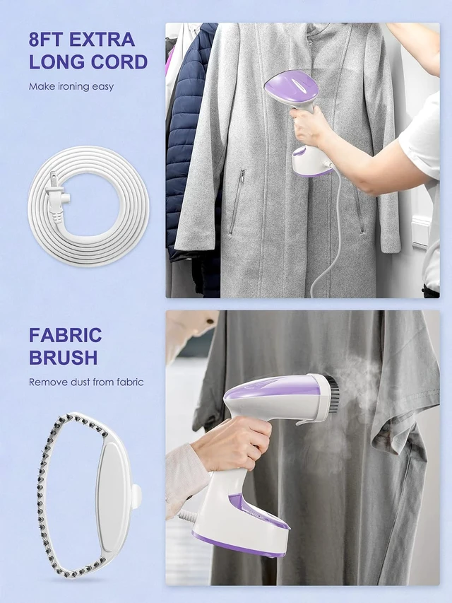 Alt view image 6 of 7 - Reemix Steamer for Clothes, Folding Handheld Design Garment Steamer