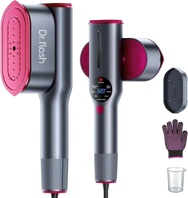 Main image of DRFLASH 2 in 1 Handheld Garment Steamer and Iron for Clothes Travel Size
