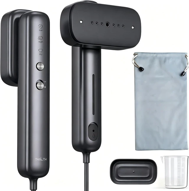 Main image of Global Travel Steamer for Clothes, Dual Voltage 2-in-1 mini-Steamer & Iron