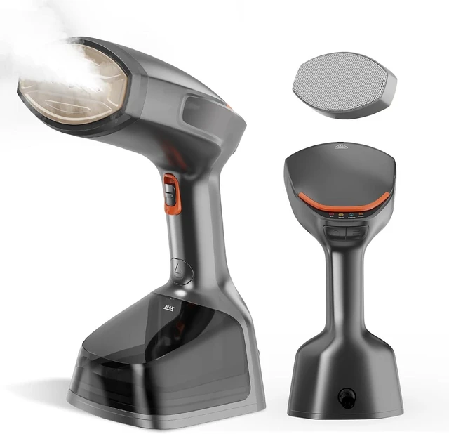 Main image of Handheld Steamer for Clothes, 1800W Portable Garment Steamer with 30s Fast Heat, 4 Fabric Modes for Silk/Wool/Cotton/Linen, 255ml Detachable Tank, Wrinkle Remover Iron Press with Lint Brush