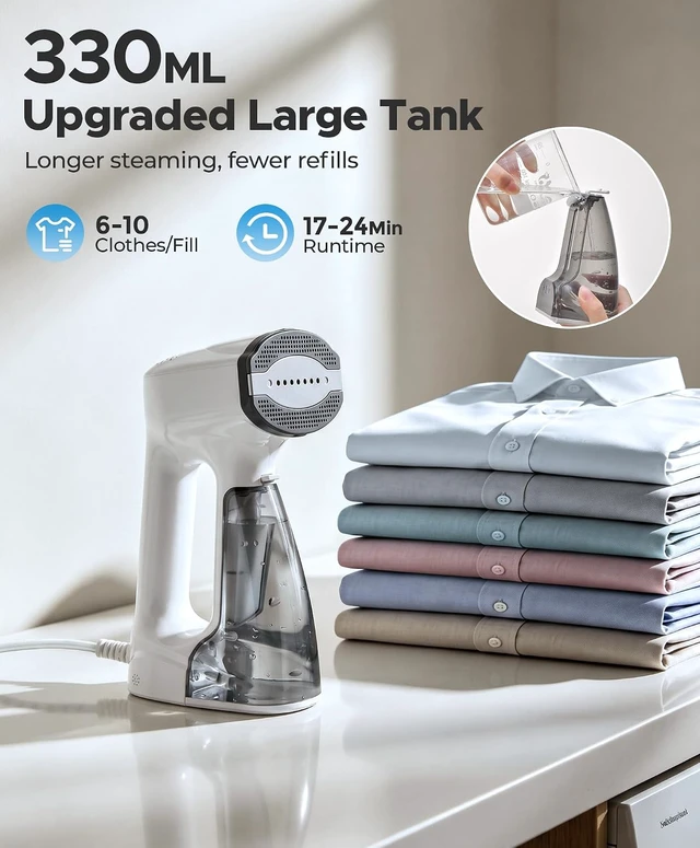 Alt view image 4 of 7 - Sweepulire Vacuum Steamer with 330ml Larger Water Tank, Steamer for Clothes