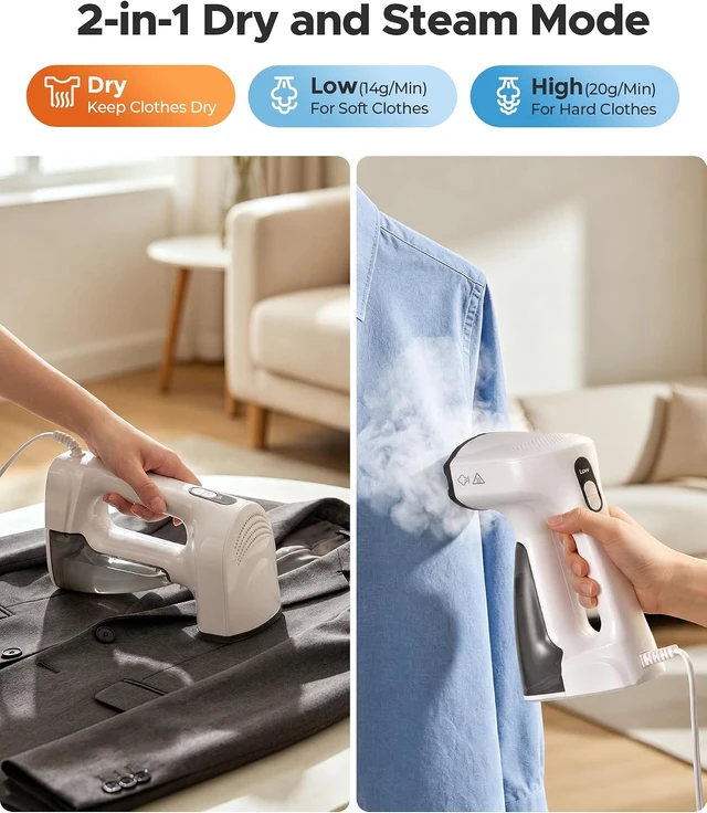 Alt view image 6 of 7 - Sweepulire Vacuum Steamer with 330ml Larger Water Tank, Steamer for Clothes