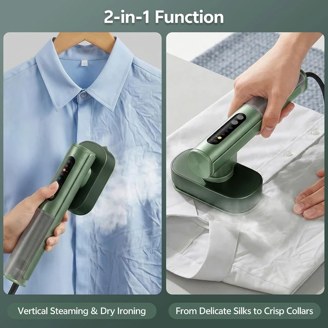 Alt view image 5 of 7 - Travel Steamer for Clothes, Dual Voltage 100-240V, Portable Steamer & Iron