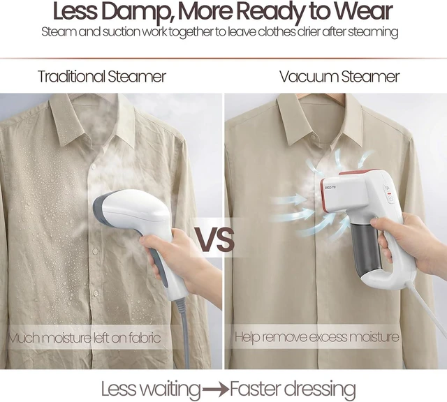 Alt view image 7 of 7 - 3600Pa Vacuum Steamer,Recycled Steam, Handheld Steamer for Clothes,Fabric