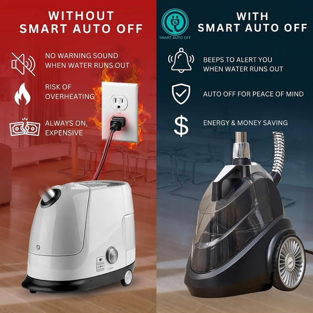 Alt view image 5 of 6 - True & Tidy Luxury Standing Garment Steamer with 10 Steam Settings, Smart Auto Shut-Off 1800 Watt Powerful Clothes Steamer, Fast Heat Up, Wrinkle Removal for Home and Business Use