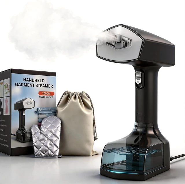 Main image of Handheld Garment Steamer for Clothes, 2000W, 10s Heat-Up, 350ml Tank