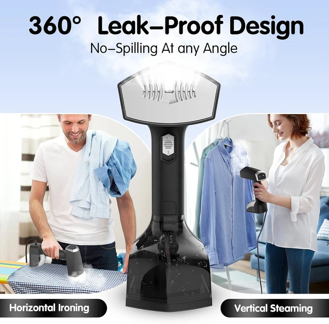 Alt view image 5 of 7 - Handheld Garment Steamer for Clothes, 2000W, 10s Heat-Up, 350ml Tank