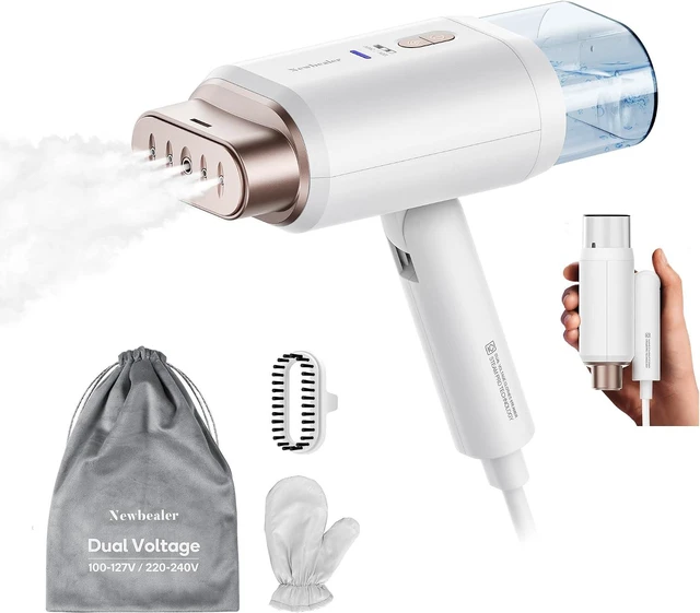 Main image of Newbealer Pro Business Travel Steamer, 1200W Dual Voltage, 180ml (Gold)
