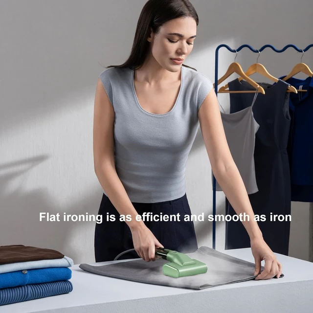 Alt view image 2 of 7 - G10 Steamer for Clothes, Portable Travel Irons,Handheld Garment Steamer (Mint Green)