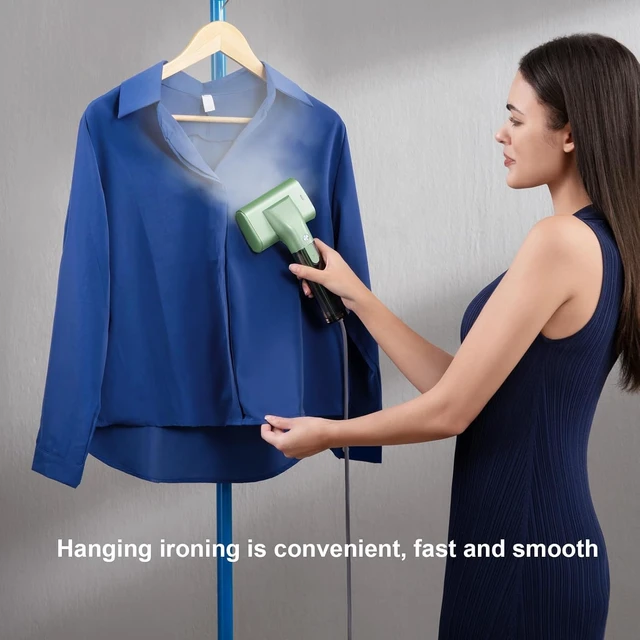 Alt view image 5 of 7 - G10 Steamer for Clothes, Portable Travel Irons,Handheld Garment Steamer (Mint Green)