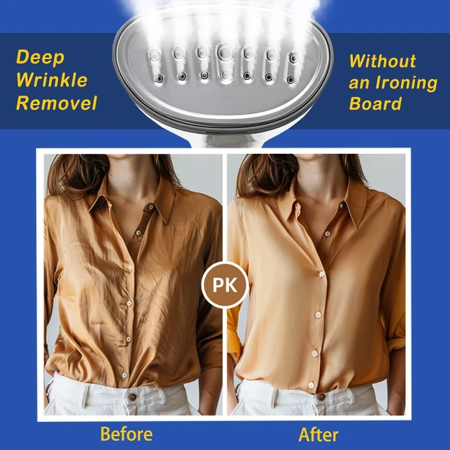 Alt view image 6 of 7 - Steamer for Clothes, Quick Heat Up Handheld Garment Steamer, Portable Colthes Fabric Wrinkles Remover, Travel Steamer Iron for Home