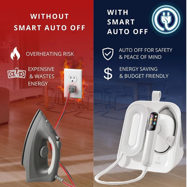 Alt view image 2 of 7 - SALAV DuoPress Smart Deluxe Steam Station, Garment Steamer & Iron, 6ft Extra-Long Hose, Auto-Off Safety, Digital Display, 7 Steam Levels, 1.1L Water Tank, Dry Iron Mode & Steam Burst