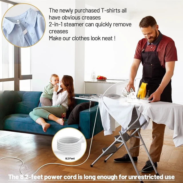 Alt view image 4 of 7 - Handheld Travel Steamer for Clothes with Removable Tank,Cool Touch, No Burn