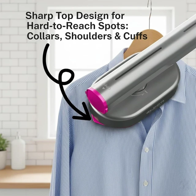 Alt view image 2 of 7 - Travel Steamer for Clothes, 2-in-1 Handheld Garment Steamer 1200W