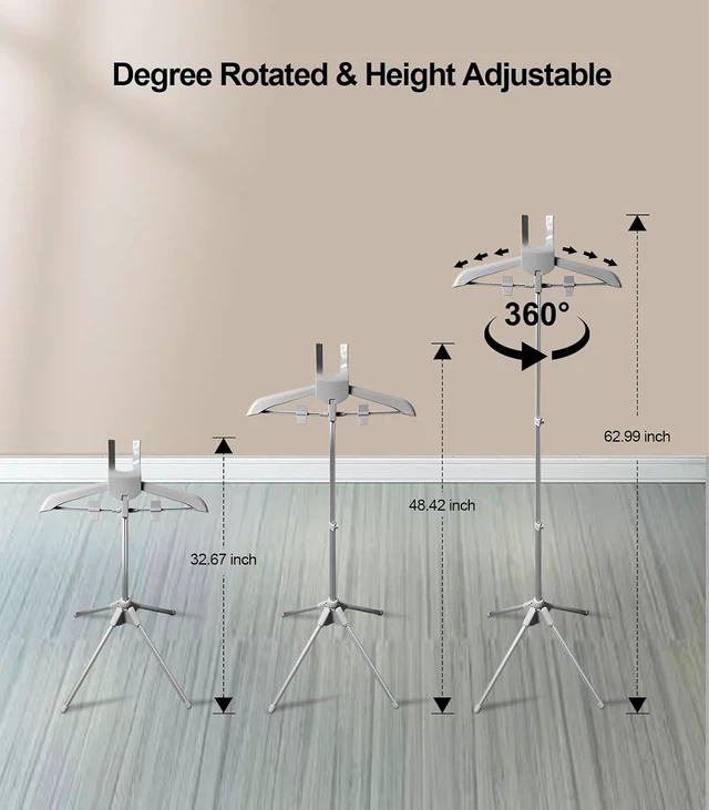 Alt view image 3 of 7 - Garment Steamer Hanger with Ironing Glove, Portable Steamer Rack for Clothes, Garment Rack for Steaming Clothes Adjustable Handheld Hanging Ironing Clothes Stand