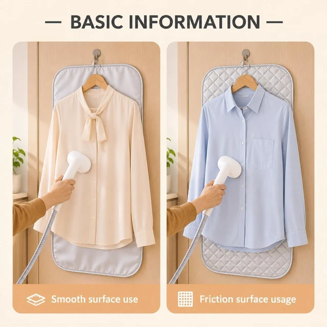 Alt view image 7 of 7 - WAYUTO Over Door Garment Steamer Travel Mat 22 x 47 Inches with Hook, Ironing Glove and Scorch Mesh Press Pad for Clothes Care, Hanging Ironing Mat for Laundry Room and Travel