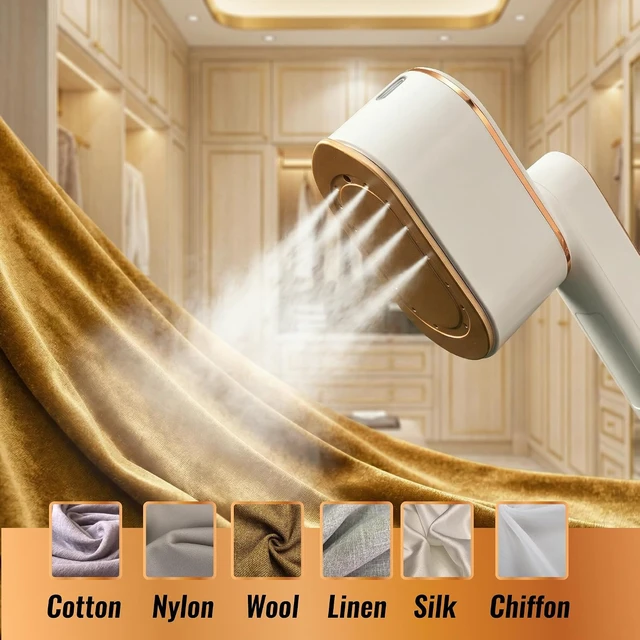 Alt view image 6 of 7 - Steamer for Clothes Portable Travel - 1200W Handheld Garment