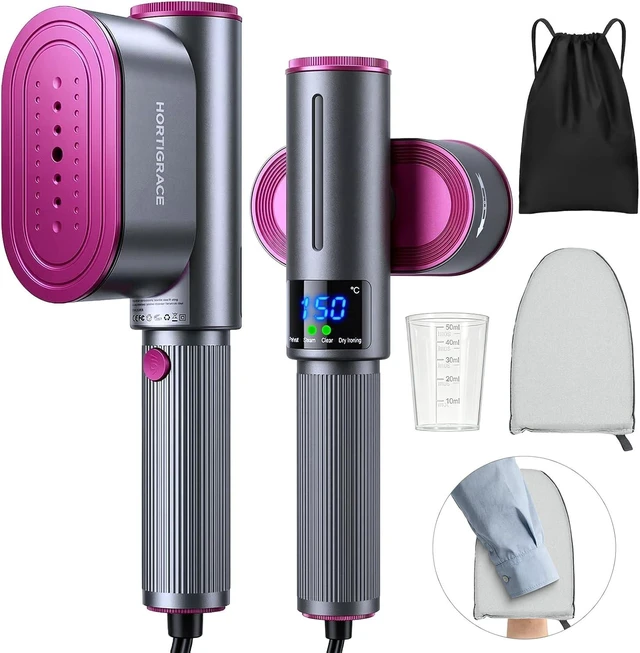 Main image of Travel Steamer for Clothes, 2-in-1 Steam Iron & Garment Steamer