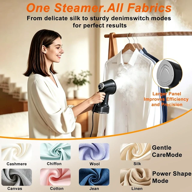 Alt view image 5 of 7 - Vacuum Steamer for Clothes, 1200W Clothes Steamer Handheld