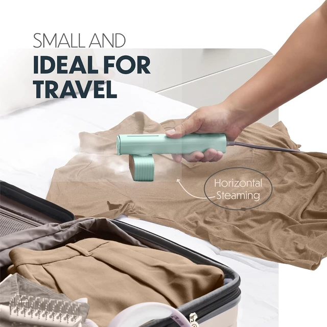 Alt view image 3 of 7 - Portable Steamer for Clothes, Professional Handheld Garment Steamer 15s Fast Heat-up, 70ml Water Tank, 900W Mini Steam Iron for Home and Travel