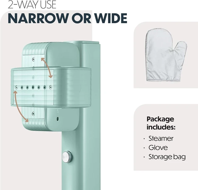 Alt view image 6 of 7 - Portable Steamer for Clothes, Professional Handheld Garment Steamer 15s Fast Heat-up, 70ml Water Tank, 900W Mini Steam Iron for Home and Travel
