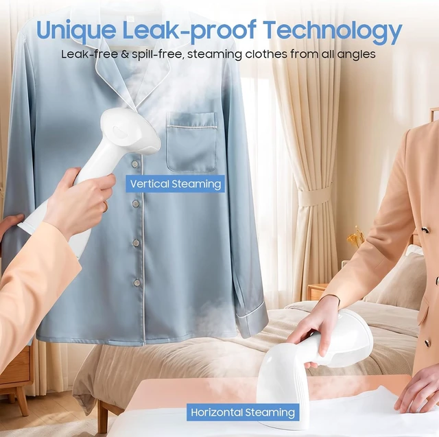 Alt view image 2 of 7 - Handheld Portable Steamer for Clothes - 1350W Small Clothes Steam Iron