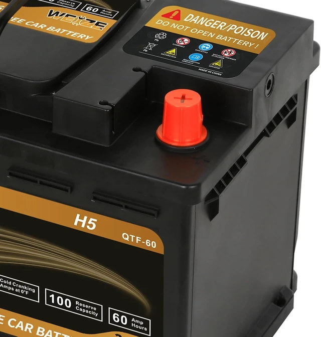 Alt view image 4 of 6 - Weize Platinum AGM Battery BCI Group 47-12v 60ah H5 Size 47 Automotive Battery, 100RC, 680CCA, 36 Months Warranty, Dimensions 9.52" L x 6.89" W x 7.48" H