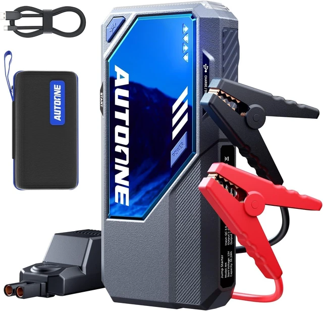 Main image of AUTOONE M4 Jump Starter 8000A Car Battery Jumper Starter Portable, 12V Jump Pack (All Gas/12L Diesel) Jump Box for Car Battery with Built-in Booster, Storage Case, LED Light, Jumper Cables
