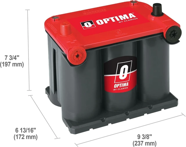 Alt view image 2 of 7 - OPTIMA® Batteries High Performance 75/25 REDTOP® Sealed AGM Battery