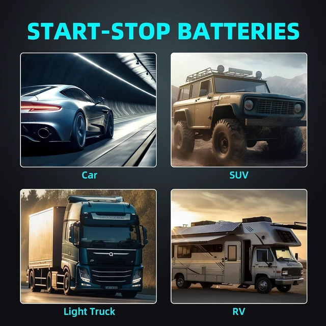 Alt view image 7 of 7 - UPLUS BCI Group 24F AGM Car Battery, 12V 70Ah 710CCA 120RC Start-Stop