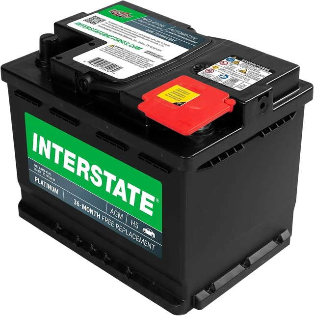 Alt view image 6 of 7 - Interstate Batteries Car Battery 12V 60Ah 650CCA Group H5, 47 AGM