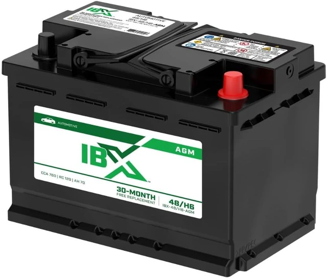 Alt view image 4 of 7 - Interstate Batteries IBX Car Battery 12V 70Ah Group H6, 48 760CCA SLI AGM