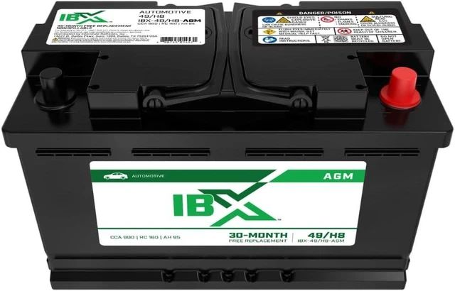 Alt view image 2 of 7 - Interstate Batteries IBX Car Battery 12V 95Ah Group H8, 49 900CCA SLI AGM